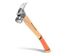 Vanquish Framing Hammer 19 oz Curved Hickory Handle Straight Rip Claw