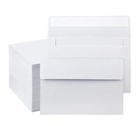 VANRA 150 Pack A4 Invitation Envelopes for 4x6 Greeting Cards Self Seal A4 White Envelopes Bulk Gummed Flap for Wedding Invitations