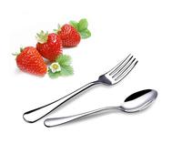 VANRA 2-Piece Children Flatware Set 18/10 Stainless Steel Child Set Ta