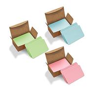 VANRA 300PCS Small Blank Index Cards 3.5x2 inches Note Cards Study Flash Cards, Word Message Gift DIY Cards Kraft Paper Tags (Assorted Colors Light, 300/Pack)