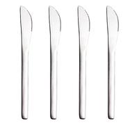 VANRA 5.8in 4-Piece Dessert Knives Set Stainless Steel Dinner Knife Appetizer Fruit Snack Serving Knives Small Flatware Set