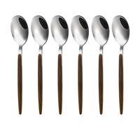 VANRA Coffee Spoons Teaspoons Set of 6 Mini Appetizer Spoon Dessert Serving Spoons Stainless Steel Small Tea Spoons Silverware 5.5 inch