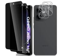 Vanrain Privacy Screen for Tempered Glass for OPPO Reno 13 FS 5G/OPPO Reno 13 F 4G/5G, Pack of 2 + 2 Anti-Spy Protective Glass and Camera Protection
