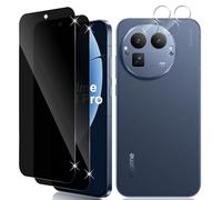 Vanrain Privacy Screen for Tempered Glass for Realme GT 8 Pro, Pack of 2 + 2 Privacy Screen Protector and Camera Protection, Anti Spy Protective Glass 9H Hardness Scratch-Resistant Bubble-Free