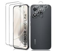 Vanrain Screen Protector for Honor 400 Lite 5G, Pack of 2 + 2 Tempered Glass and Camera Protection, 9H Hardness Protective Glass HD Clear Anti-Scratch Bubble-Free