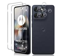 Vanrain Screen Protector for Motorola Moto G56 5G, Pack of 2 + 2 Tempered Glass and Camera Protection, 9H Hardness Protective Glass HD Clear Anti-Scratch Bubble-Free