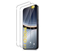 Vanrain Screen Protector for Xiaomi Poco F7, Pack of 2 Tempered Glass 9H Hardness Protective Glass HD Clear Anti-Scratch Bubble-Free