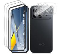 Vanrain Tempered Glass Screen Protector for Xiaomi Poco F8 Ultra, Pack of 2 + 2 Tempered Glass with Positioning Aid and Camera Protection, 9H Hardness Protective Glass HD Clear Anti-Scratch