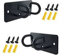 VANROUG 2 Pcs Battle Rope Anchor,Workout Wall Mount Anchors-for Bodyweight Straps, Resistance Bands, Strength Training, Yoga, Home Gym-(Screws included)