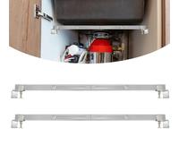 VANROUG 2 Pcs Undermount Sink Supports Brackets Adjustable Stainless Steel Installation Kit for Heavy Duty Undermount Kitchen Sink, Effectively Share Sinks Weight(27.9 inches/71 cm-39.3 inches/100cm