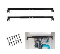 VANROUG 2 Pcs Undermount Sink Supports Brackets Adjustable StainlessSteel Installation Kit for Heavy Duty Undermount Kitchen Sink(31.5-43.3 inches/80-110cm)