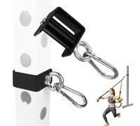 VANROUG 2PCS Power Rack Attachments with Quick Connect Buckles, O-Ring Attachment for Power Rack Squat Racks, Heavy Duty Power Rack Shackle Band Attachment, Resistance Band Hooks Fits 1" Holes
