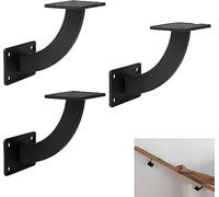 VANROUG 3 Pcs Heavy Duty Handrail Bracket Hand Rail Bracket Wall Mount Support Hardware Brackets for Staircase Stair Railing Brackets