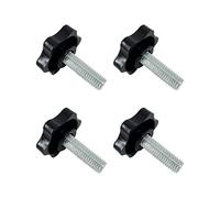 VANROUG 4 PCS M8 x 25mm Star Hand Knob Tightening Screw Thread Replacement Hand Tightening Knob Quick Removal Replacement Parts for Umbrella Base,Patio Umbrella Holder Replacement knob