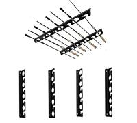 VANROUG Acrylic Fishing Rod Holder Wall Mount Horizontal/Vertical, Ceiling Fishing Pole Rack, Overhead Hanger Storage Organizer for Garage,Boat,Basement,Cabin,Store,Hold 8 Rods (2 SET) (4)