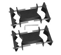VANROUG Double Antenna Mast Clamp Heavy Duty Mast to Mast Mounting Kit Deck Umbrella Clamp Patio Umbrella Holder Outdoor Universal Pole Mount Bracket Suitable for Antennas, Umbrellas, Flags, etc
