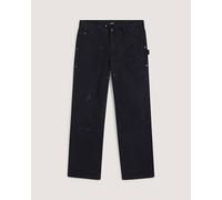 Vans - A.O.D. by Slam Jam Distressed Double Knee Trousers, Man, Black, Size: 29