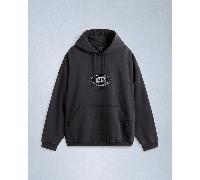 Vans - Act Of Disagreement Oval Logo Hoodie, Man, Black, Size: L