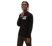 Vans_Apparel Men's Classic Ls T - Shirt, Black (Black/White), Large