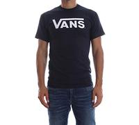 Vans_Apparel Men's Classic Regular Fit Crew Neck Short Sleeve T - Shirt, Blue (Navy/White), X-Large