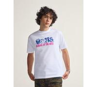 Vans Art Skool Short Sleeve T-Shirt White Blue Pink - L