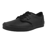 Vans Atwood Black Tumble Kids School Shoes Leather Durable Low Top
