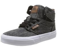 Vans Atwood Hi, Unisex-Childs' High-Top Trainers, Washed Twill/Black/Brown, 2 UK