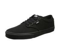 VANS Atwood Mens Canvas Skater Trainers Plain Shoes Lace Up Plimsolls Black