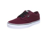VANS Atwood Mens Canvas Skater Trainers Plain Shoes Lace Up Plimsolls Oxblood