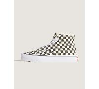 Vans - Authentic Hi 2.0 Checkerboard Shoes, Man, Black, Size: 2.5