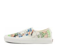 Vans Authentic Low Tops Casual Skateboarding Shoes Multi-Color Funny Printing Unisex 'White Black Blue' VN0A5KRDARG 5.5