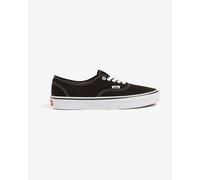 Vans Unisex Authentic Trainers, Black/White, Size 8, Men Black/White