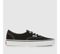 Vans Authentic Trainers in Black & White UK 4 (EU 36½)