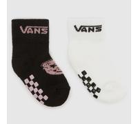 Vans Black Multi Kids Gripper Socks 2PK UK 0-12M