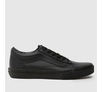 Vans Black Old Skool Youth Trainers UK 3 (EU 35)