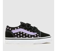 Vans Old Skool V Toddler Trainers Black EU 26 Kids