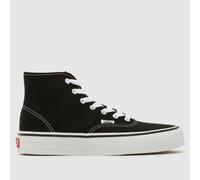 Vans Black & White Authentic Hi 2.0 Youth Trainers UK 3 (EU 35)