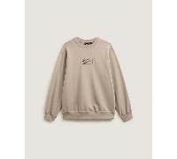 Vans - Blocked Box Crew Sweatshirt, Man, Beige, Size: L