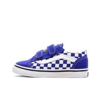 Vans Boys Blue Trainers Old Skool V Check, Blue, 8.5 UK