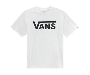 Vans Boy's Classic Short Sleeve T-Shirt, White (White/Black), Large
