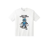 Vans Boys Lil Roller T-Shirt, White, Size S White
