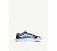 Vans Boys Vy Kids Old Skool Canvas and Leather Trainers 5-7 Years Eur 29 / 11 Uk