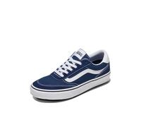 Vans Men's Brooklyn LS Sneaker, Suede/Canvas Dress Blues, 12 UK
