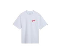 Vans Brush Script Loose Ss White/racing Red size XL | Print T-Shirts Outlet | Men | White