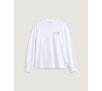 Vans - Café Vans Long Sleeve T-shirt, Man, White, Size: M