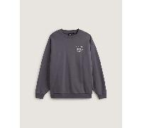 Vans - Café Vans Oversized Crew Sweatshirt, Man, Grey, Size: XXL