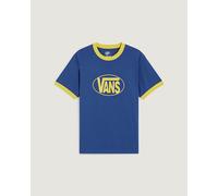 Vans - Center Chest Ringer T-Shirt, Man, Blue, Size: S