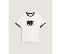 Vans - CENTER CHEST RINGER T-Shirt, Man, White, Size: XL