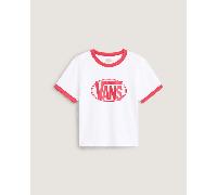 Vans - Center Chest Ringer T-Shirt, Woman, White, Size: S