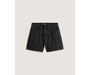 Vans - Check-5 Mid Rise Shorts, Woman, Black, Size: 28